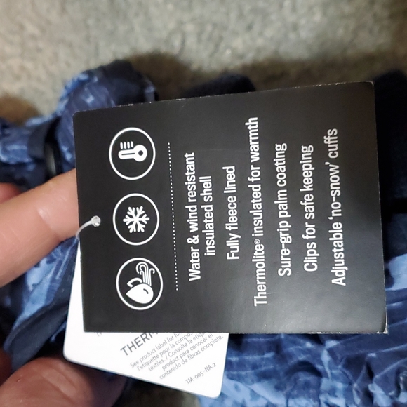 New Boys lg/xl childrens place insulated gloves 8+ yrs - Picture 3 of 8